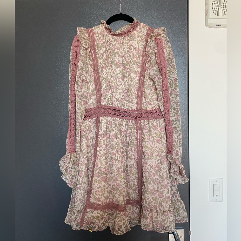 Top shop floral eyelet dress